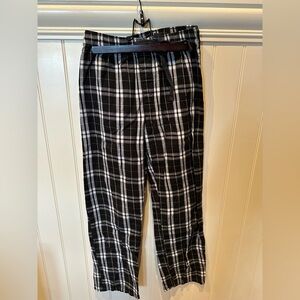 DISTRICT Men’s Size Extra Small Pair Black & White Plaid Pajama Bot…